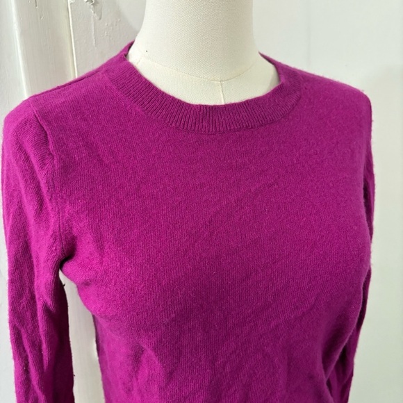 BANANA REPUBLIC Women’s Pink Merino Wool Cashmere Blend Sweater Size XS Tie - Picture 2 of 9